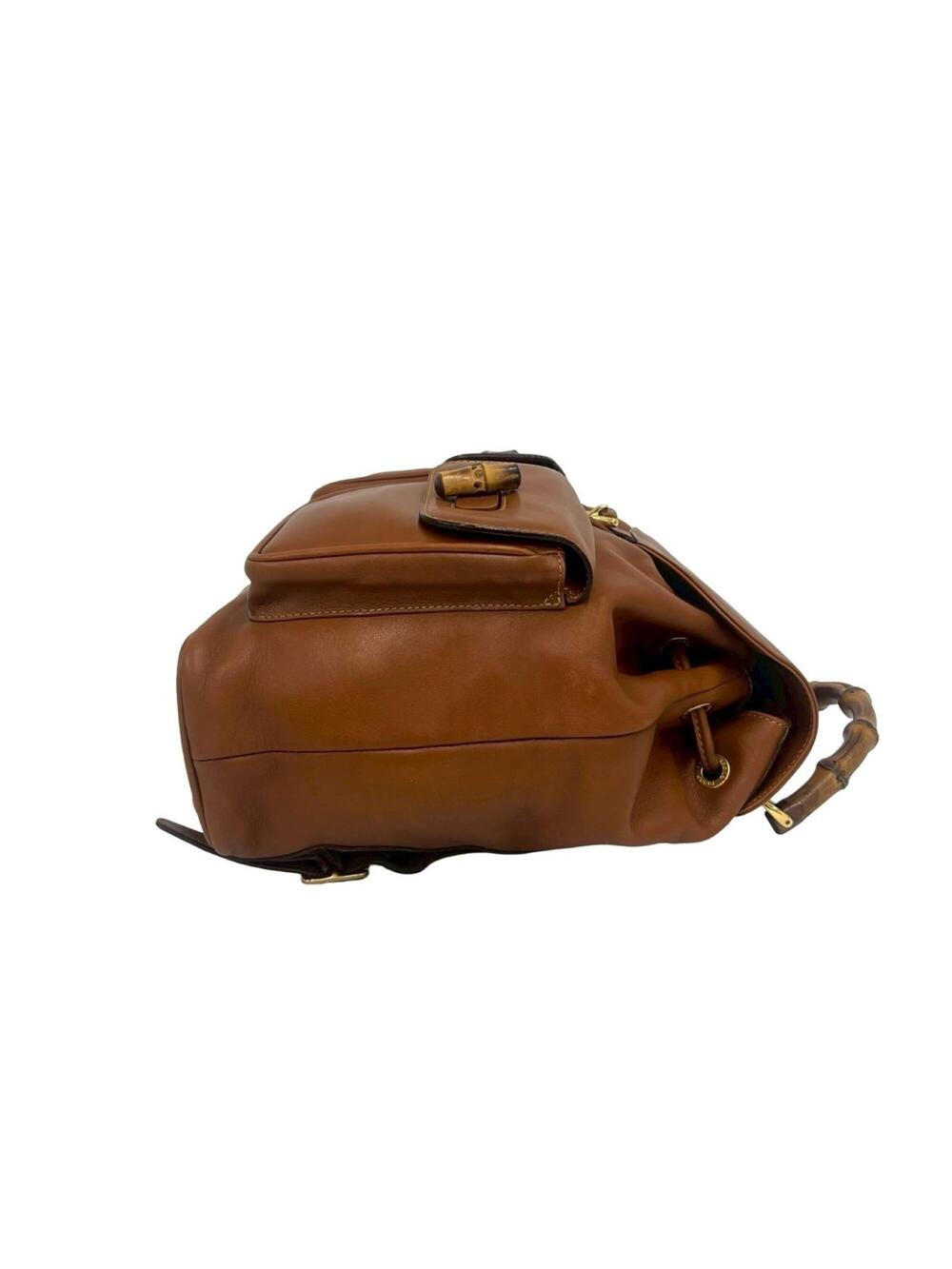 Gucci Vintage Bamboo Backpack Leather #274361G63B - Picture 6 of 9